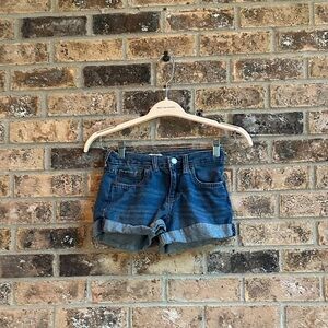 Levi's Classic Blue Denim Girlfriend Shorts